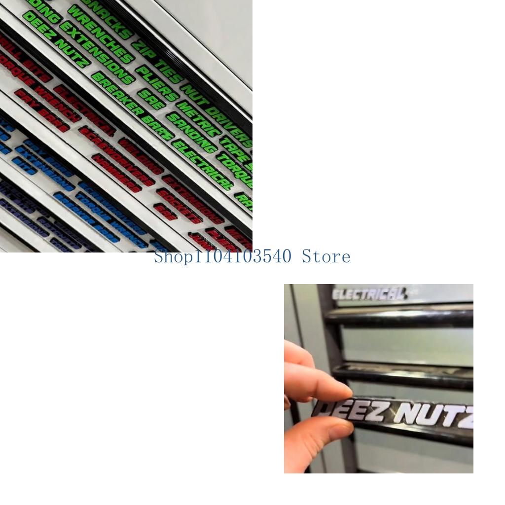 Workshop Tools Name - 02DC Workshop Drawer Labels Raised Polylactic
