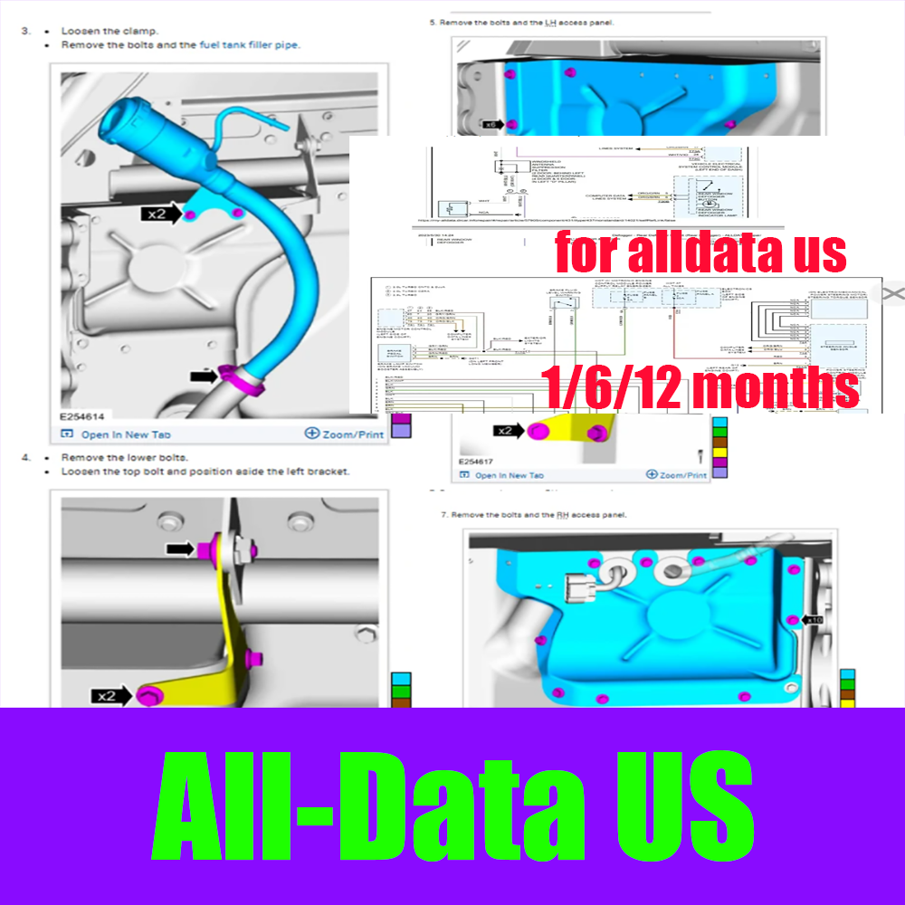 Workshop Tools Diagram - 2026 Online Account for Alldata US