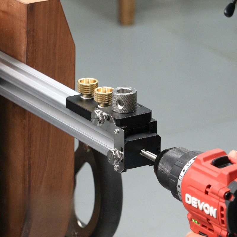 Dowel Jig Kit - 20/30/40 Aluminum Profile Track Drill Guide