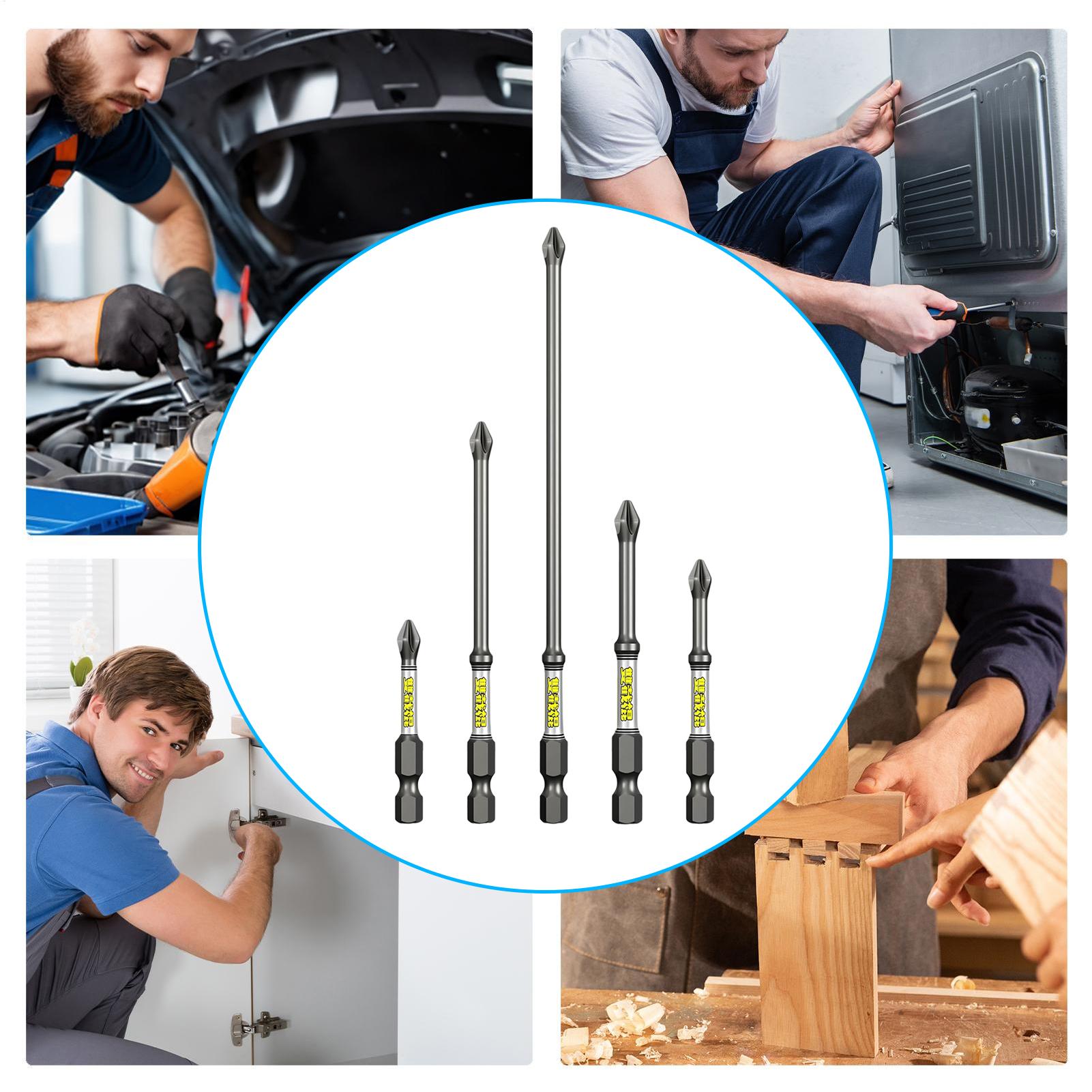 Drill Screwdriver Bit Set 5-Pi - Tools For Garage 评论和价格