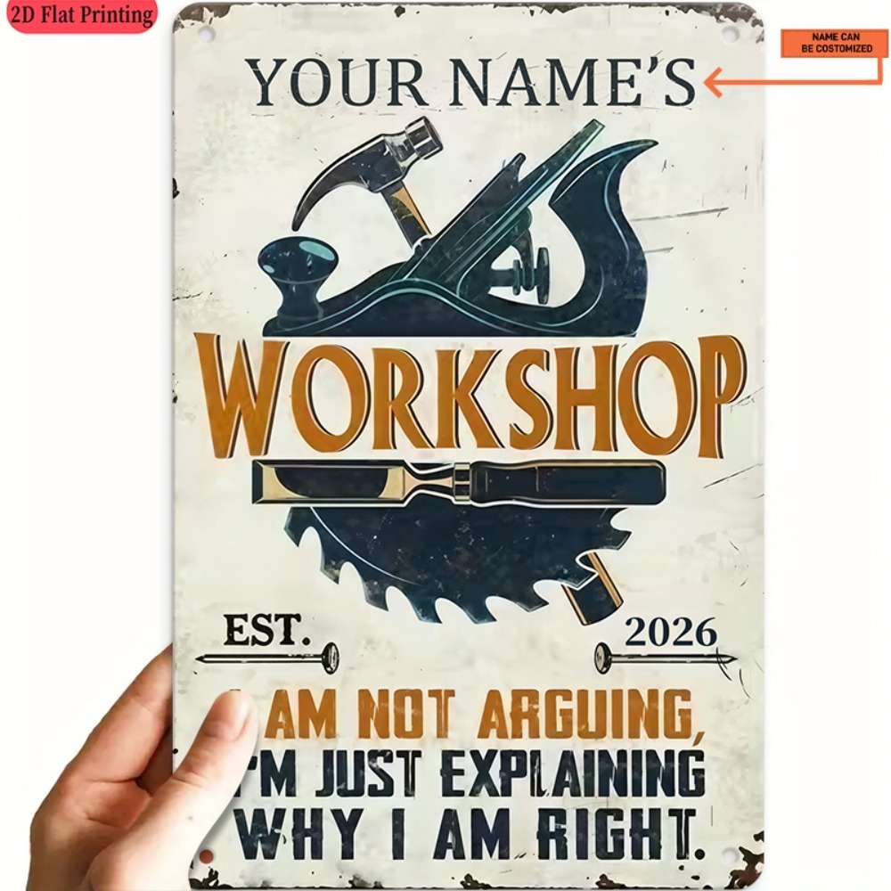 [2D Flat] 1pc Custom Name Work - Workshop Tools Name 评论和价格