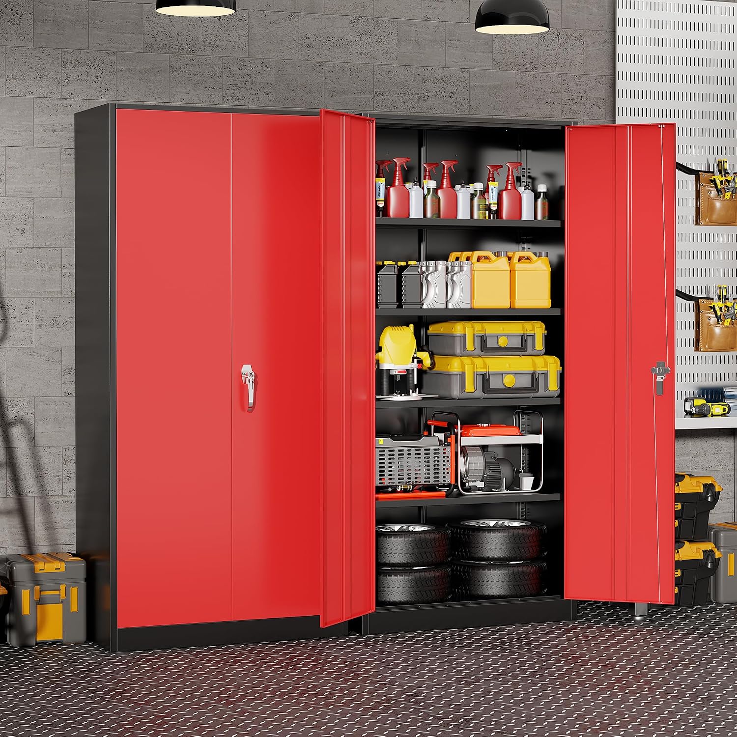 Heavy Duty Metal Garage Storag - Tools For Metal Workshop 评论和价格