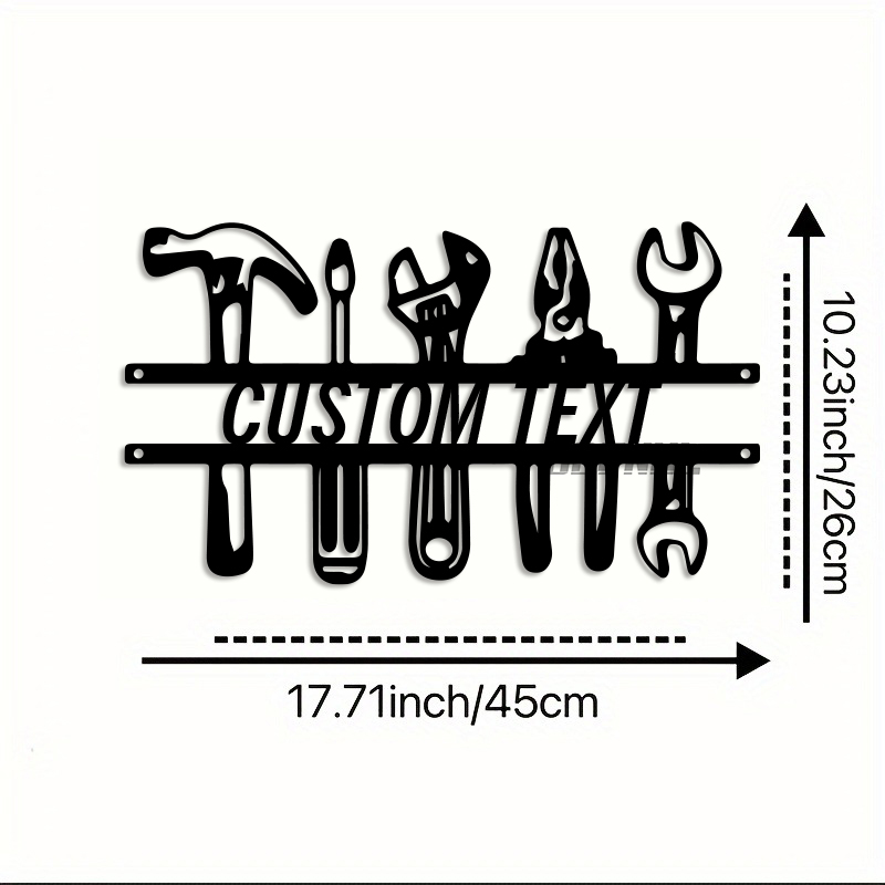 DIY Industrial Style Iron Wall - Workshop Tools Name 评论和价格