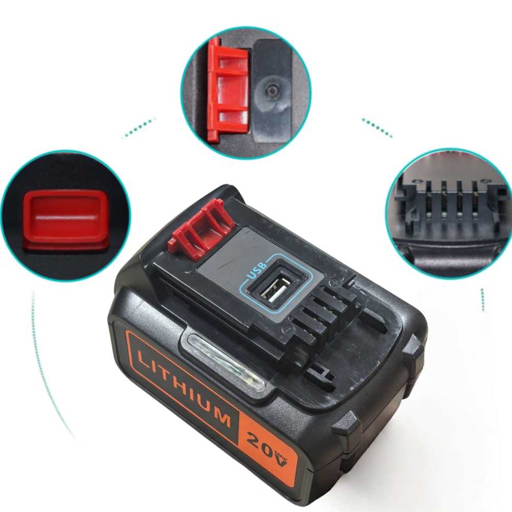 8Ah High Capacity Replacement  - Black+Decker Tool 20V Max 评论和价格
