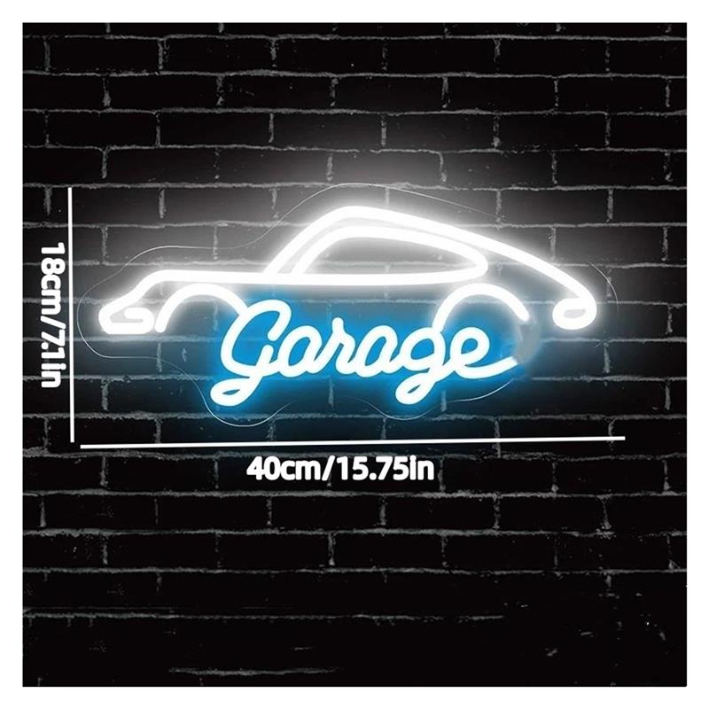 Garage Neon Sign LED Light Dim - Workshop Tools Wallpaper 评论和价格