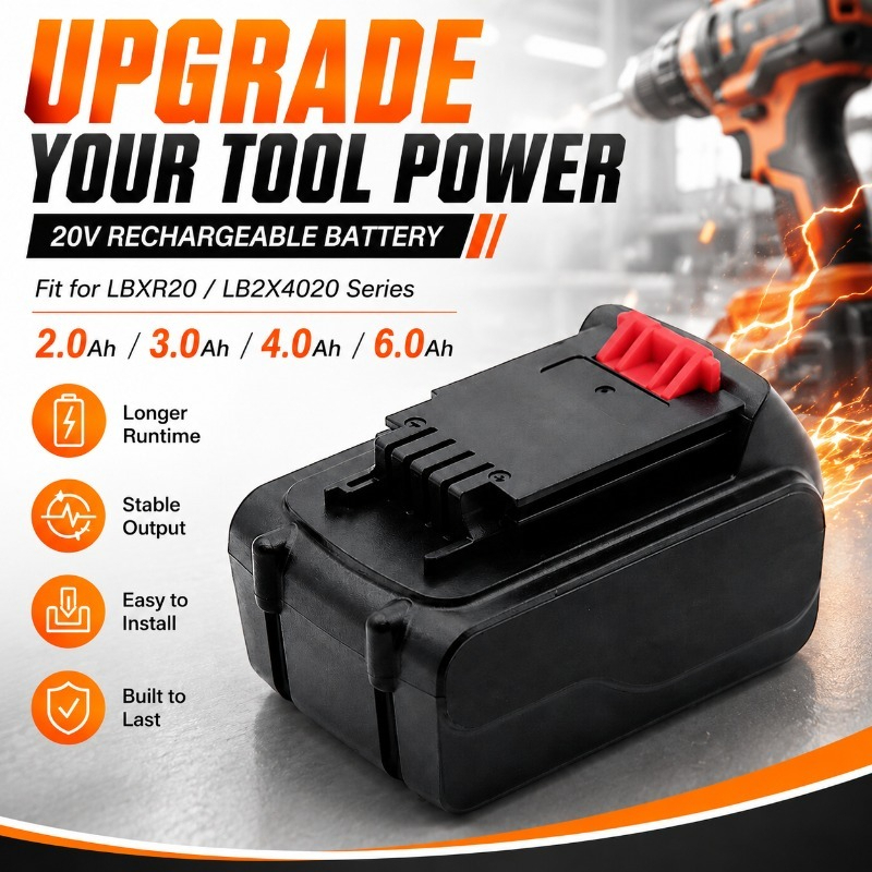 20V Max 6.0Ah Lithium-Ion Repl - Black+Decker Tool 20V Max 评论和价格