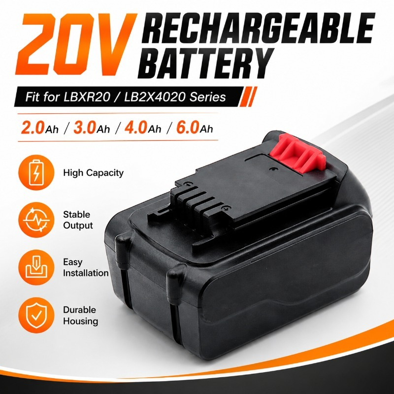 20V Max 6.0Ah Lithium-Ion Repl - Black+Decker Tool 20V Max 评论和价格