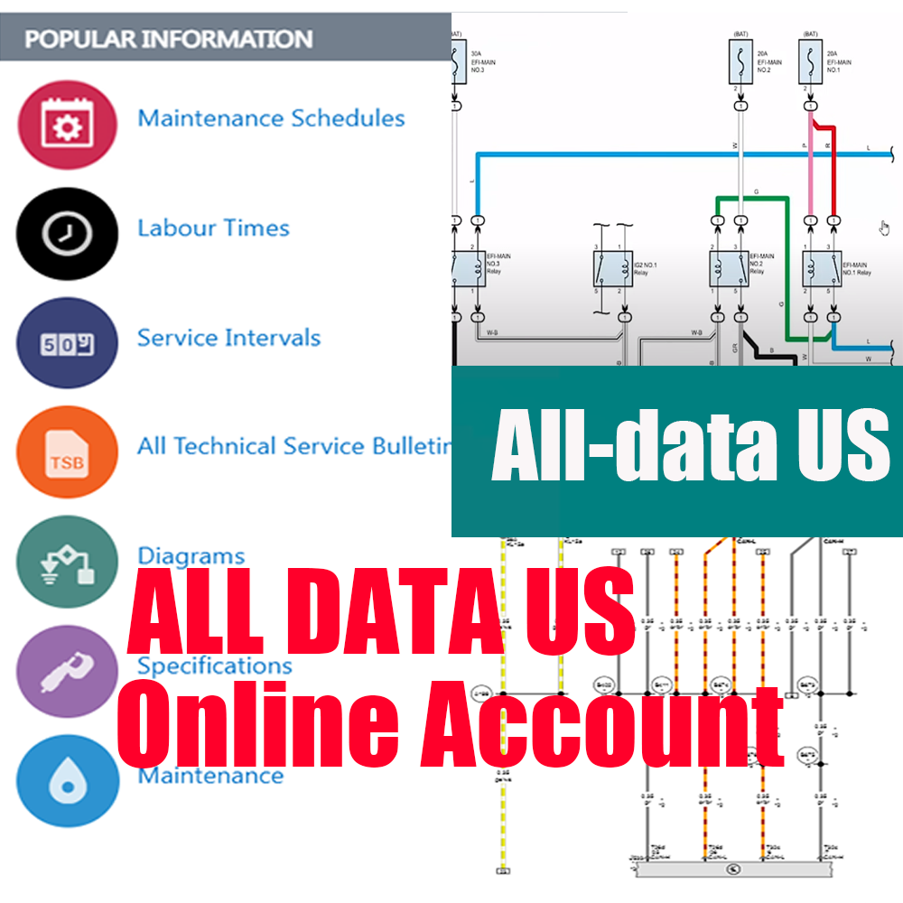 2026 Online Account Alldata US - Workshop Tools Diagram 评论和价格