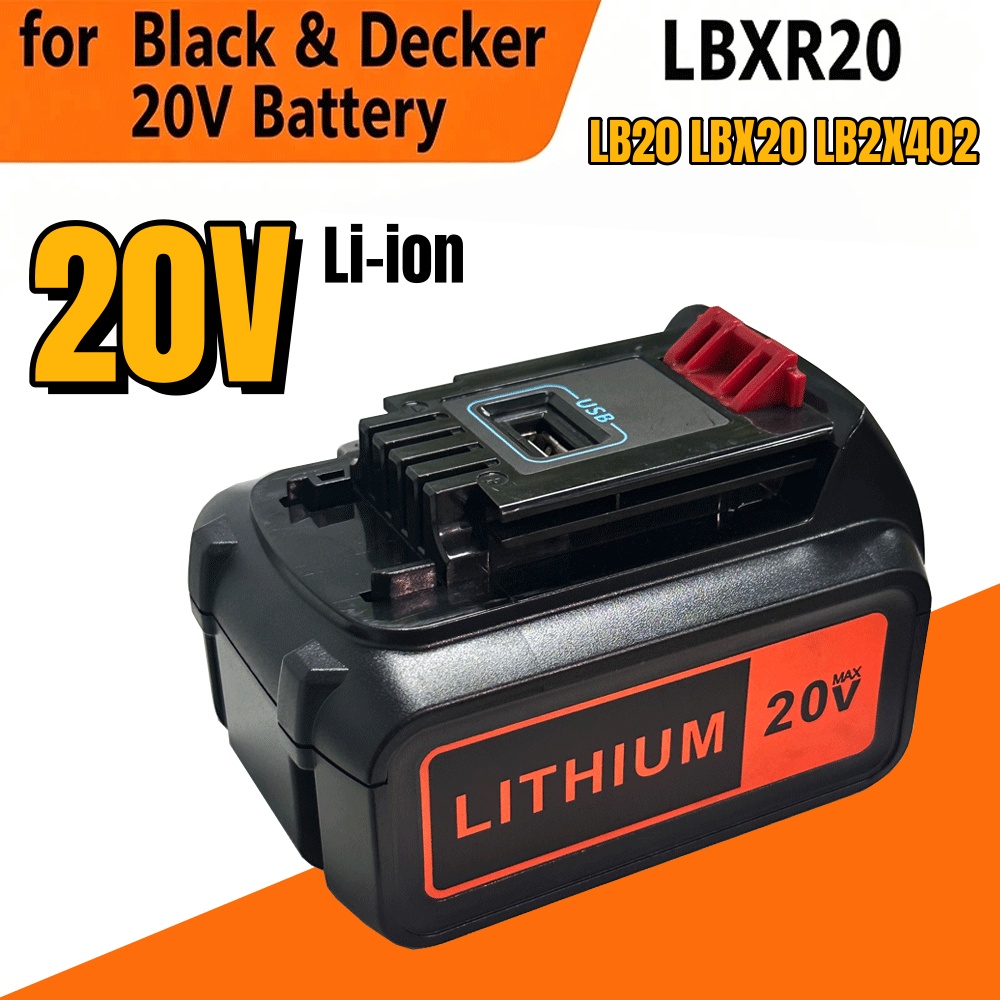 6000mAh 18V Replacement 20V Ba - Black+Decker Tool 20V Max 评论和价格