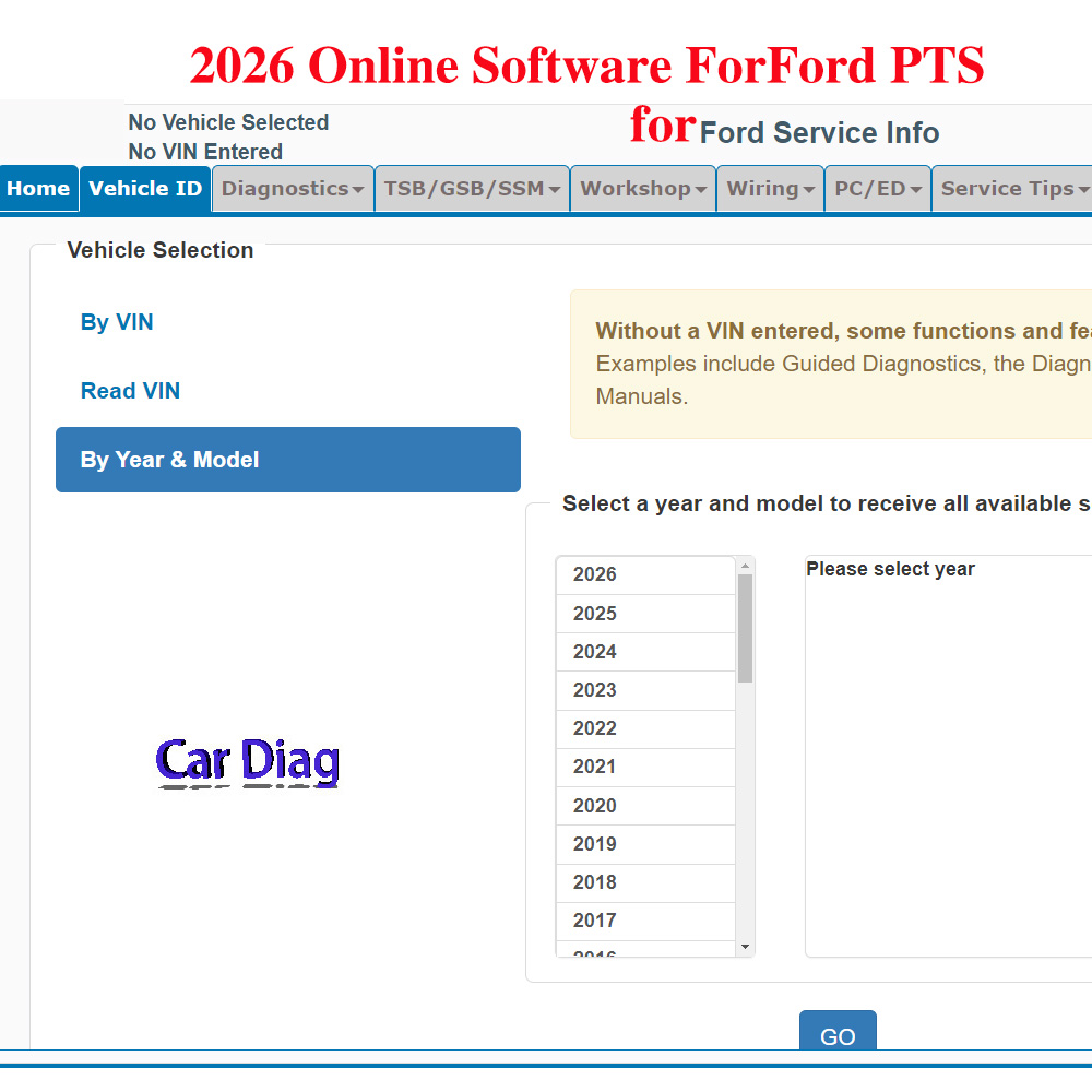 2026 Online Software for Ford  - Workshop Tools Diagram 评论和价格