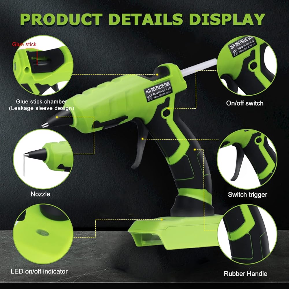 Cordless Hot Melt Glue Gun for - Black+Decker Tool 20V Max 评论和价格