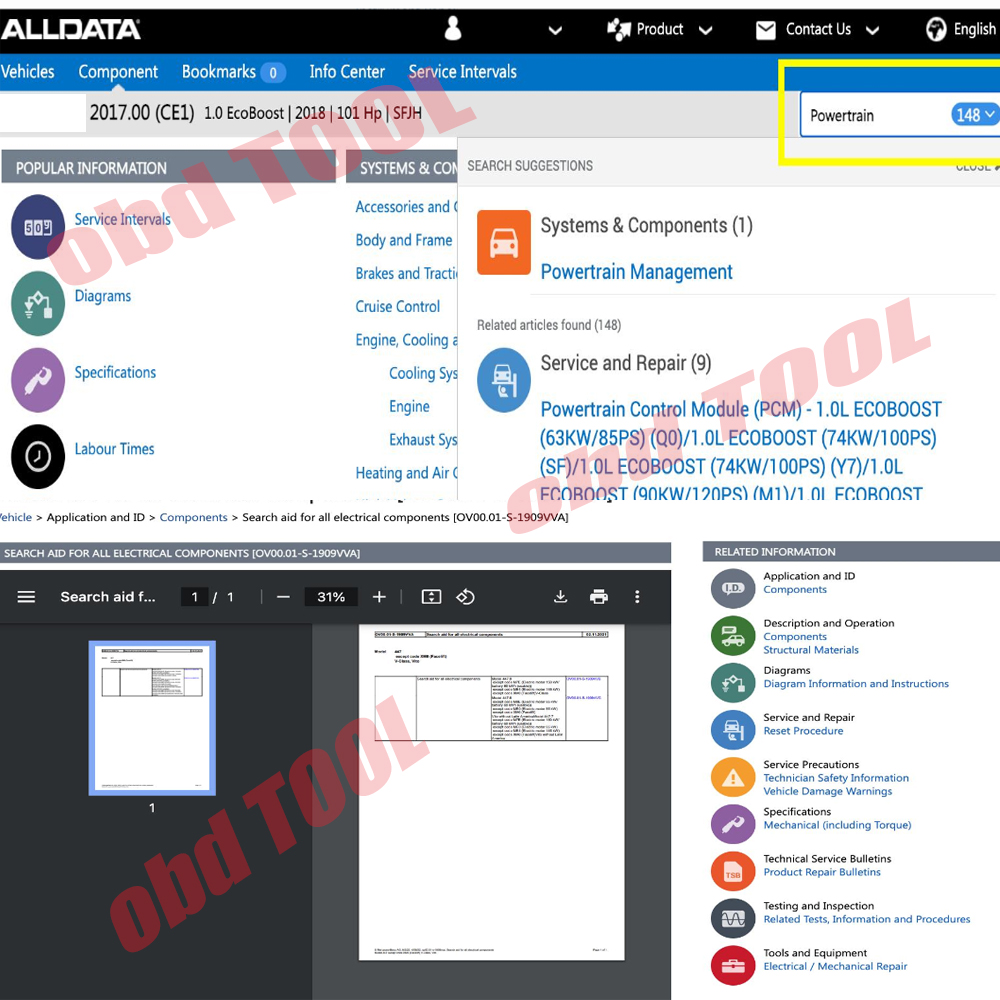 ALLDATA EU 2027  Online Accoun - Workshop Tools Diagram 评论和价格