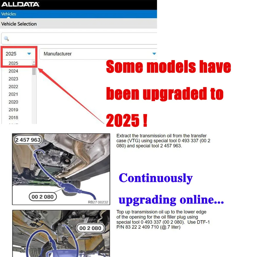 2027 Alldata CAR Data Newest O - Workshop Tools Diagram 评论和价格